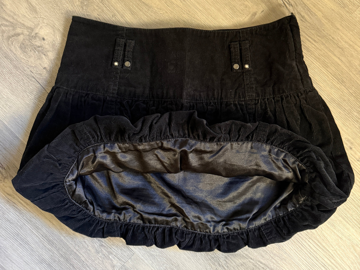 Corduroy bubble skirt