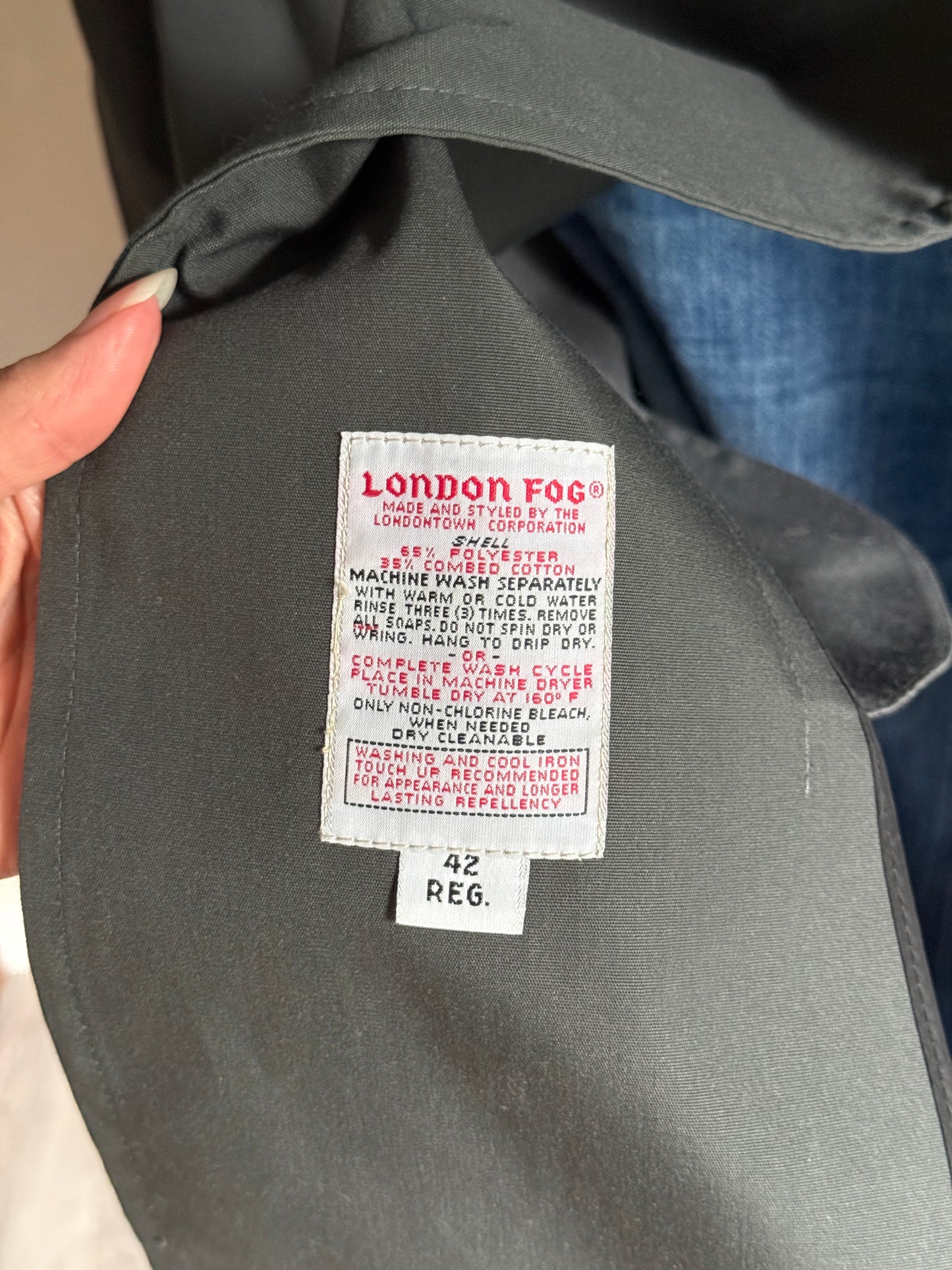 London Fog trench coat