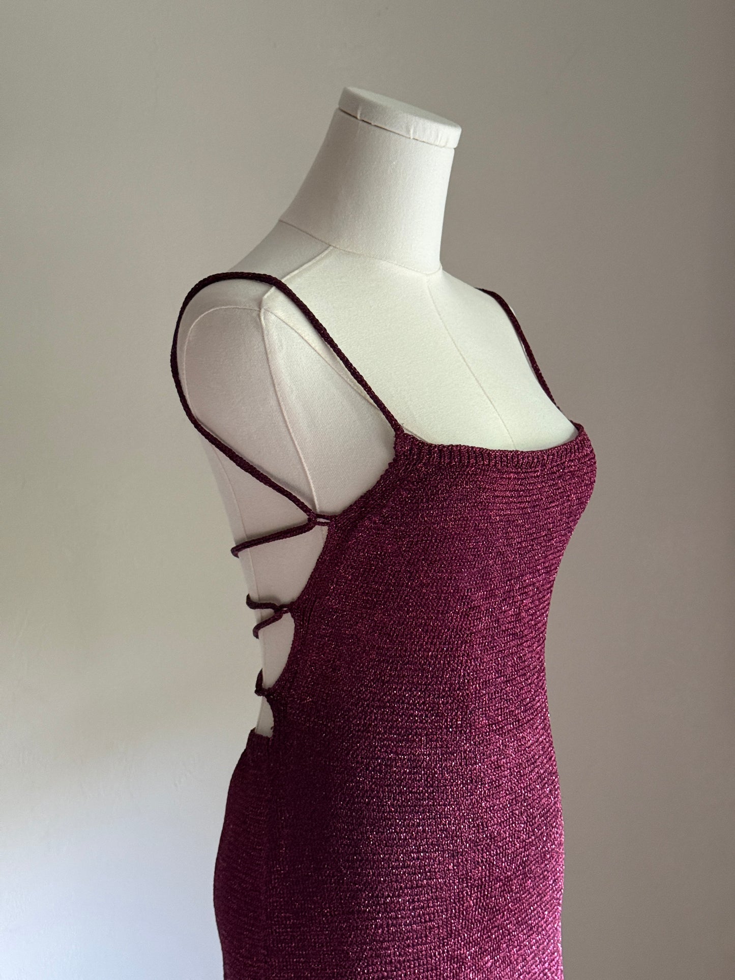MNGO backless mini dress