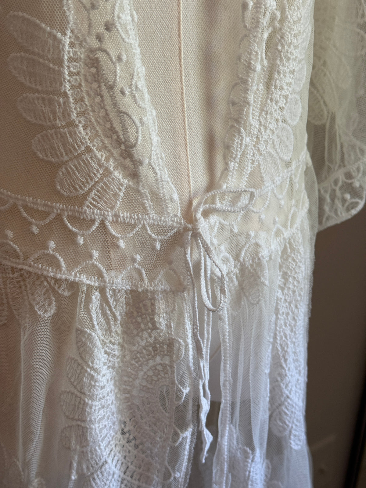 White beach cover up