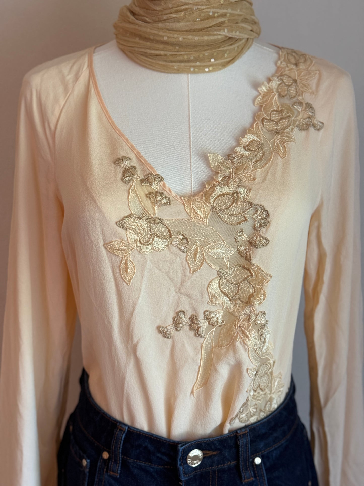 Silk La Perla top