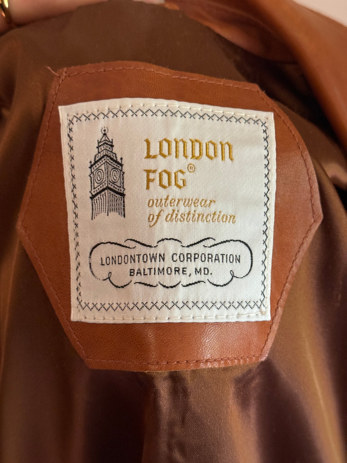 London Fog leather jacket