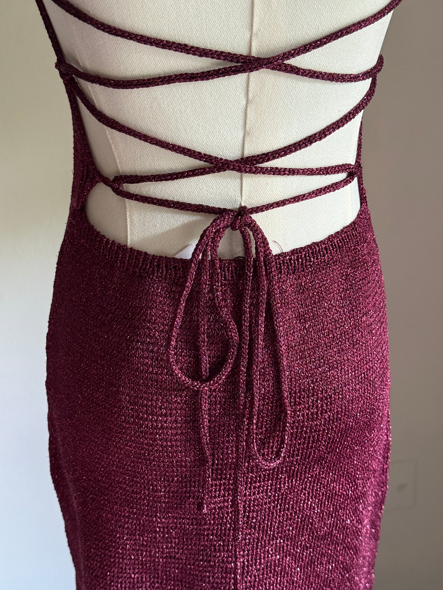 MNGO backless mini dress