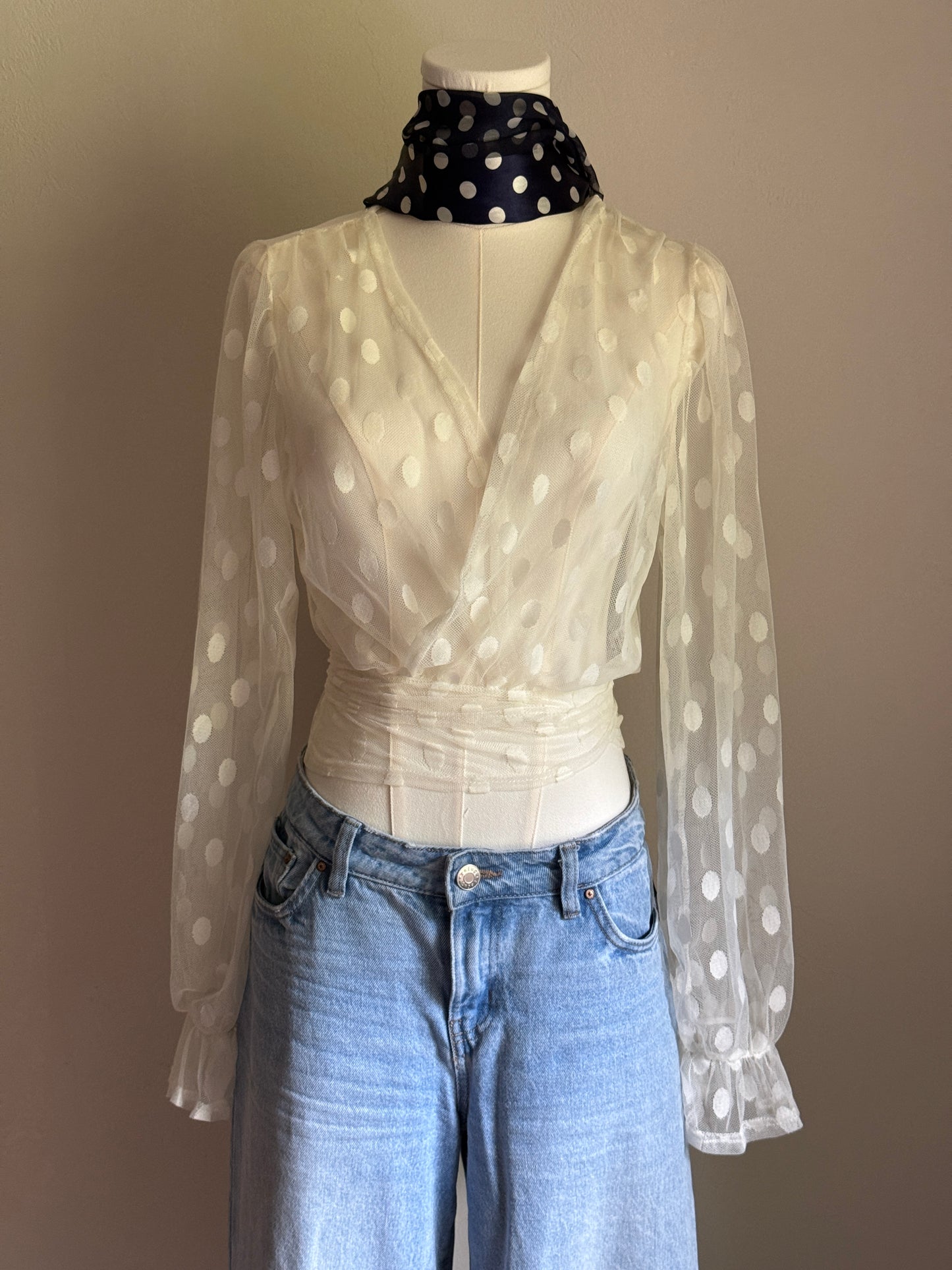 Ember polka dot long sleeve