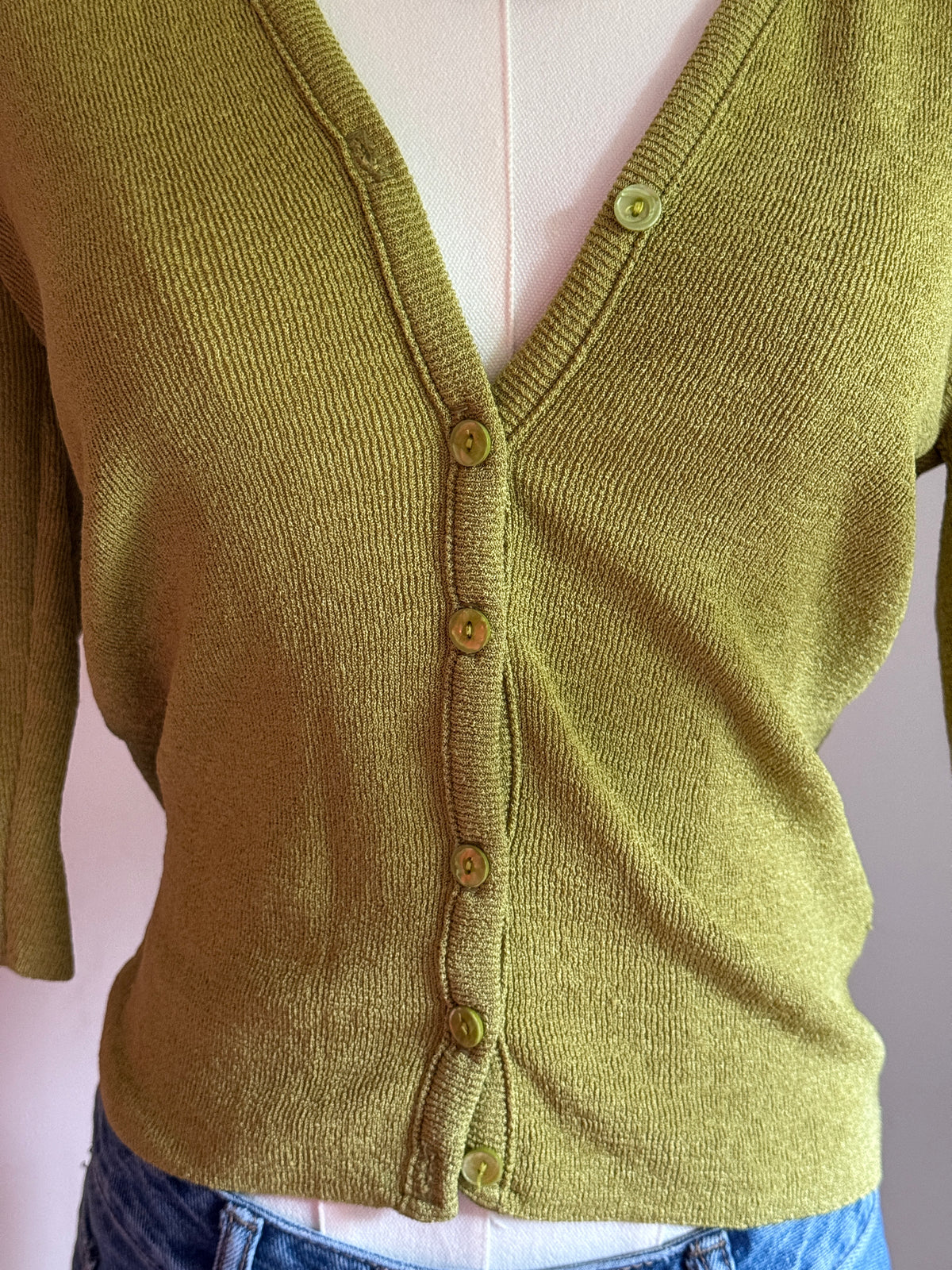 Vintage button up top
