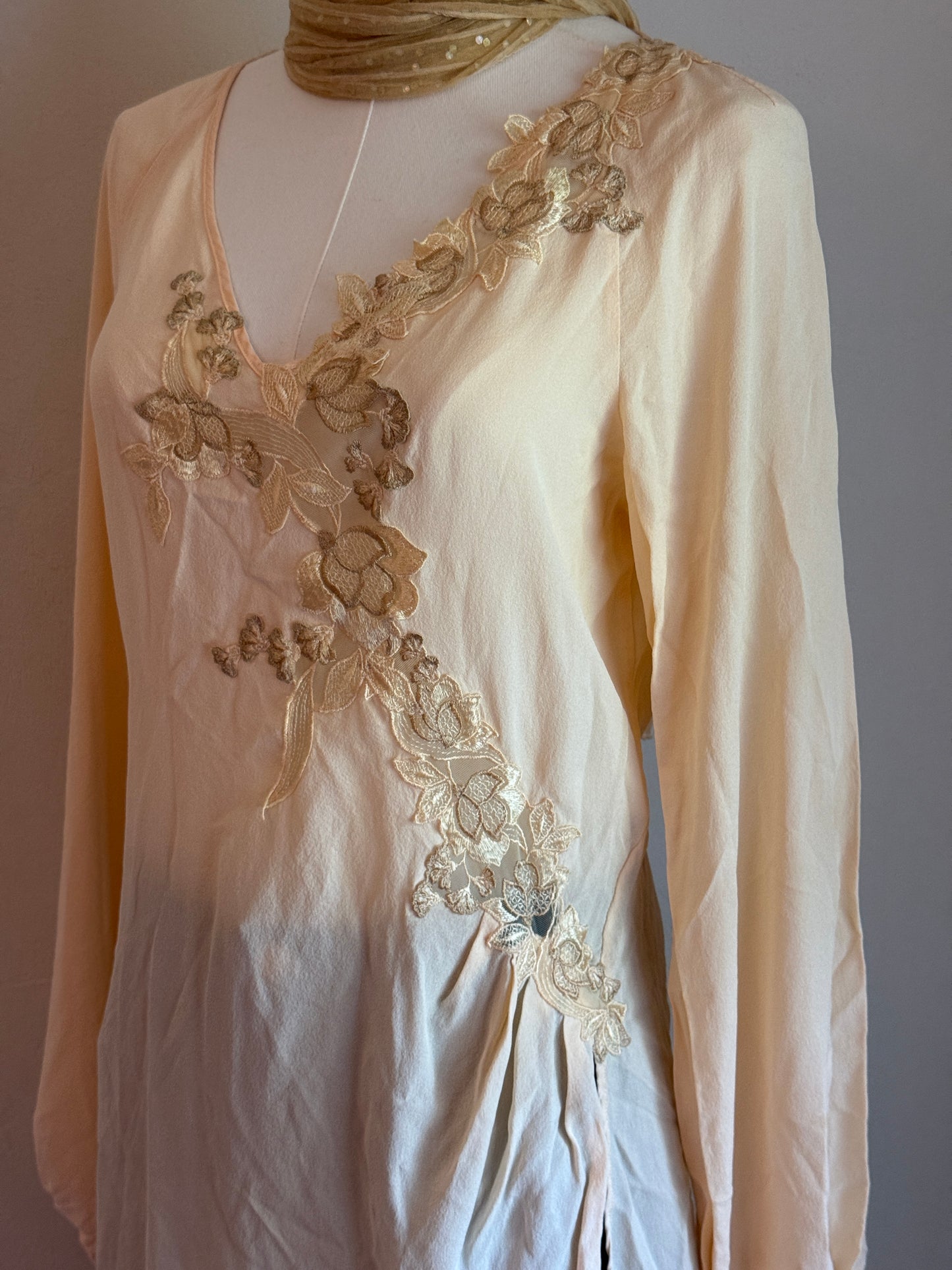 Silk La Perla top