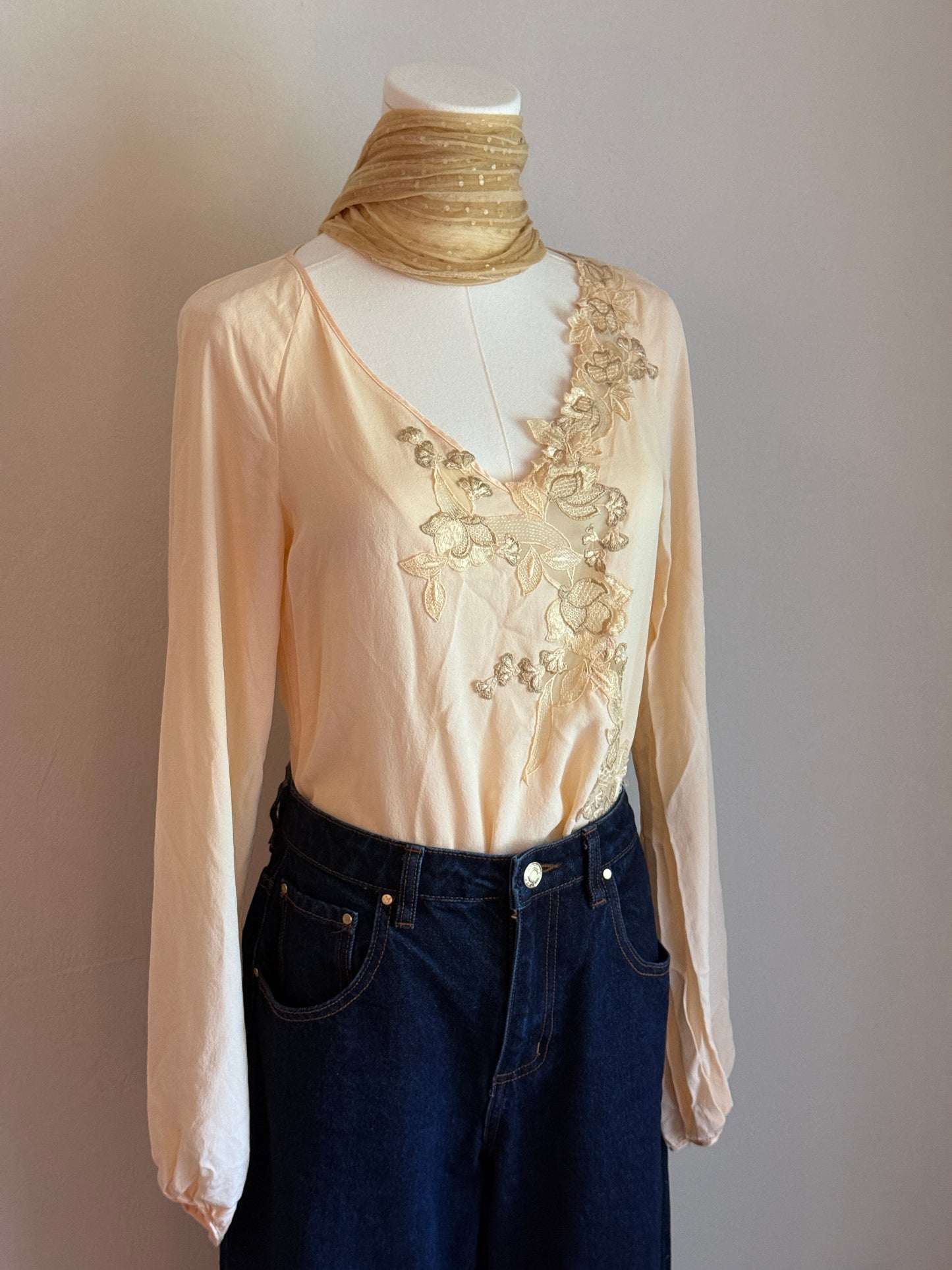 Silk La Perla top