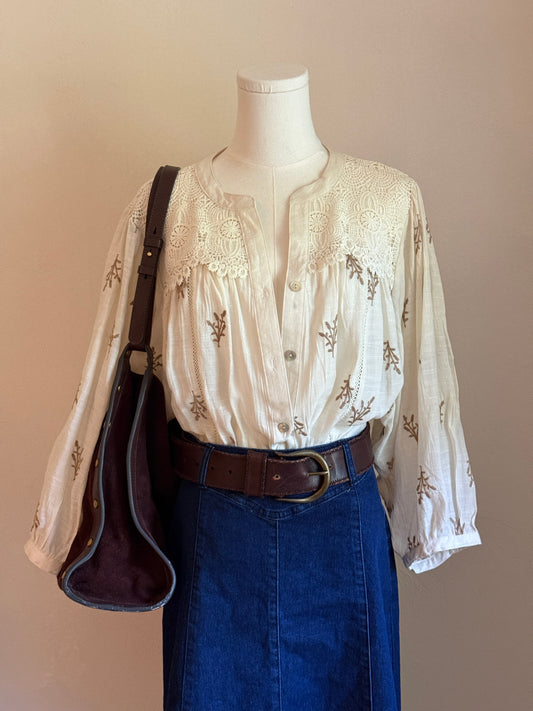 Cottage core top/ skirt set