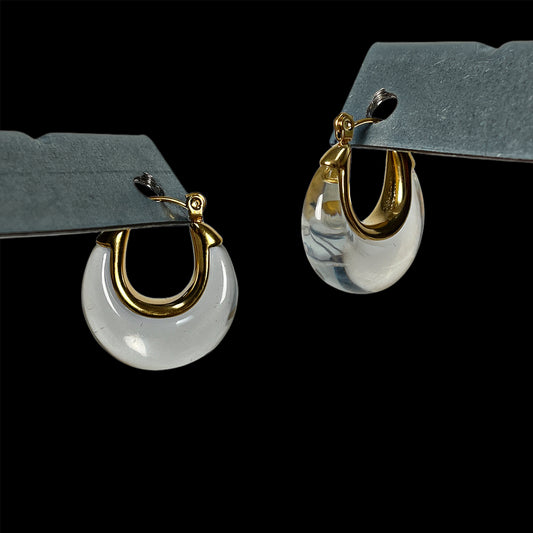 Athena hoop earrings (Clear)