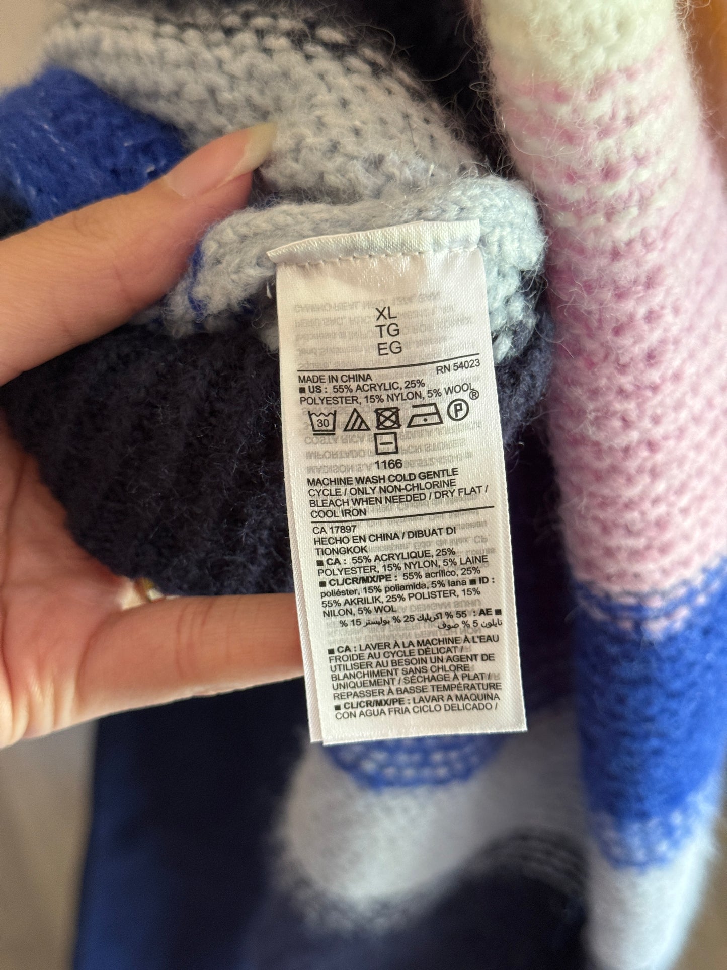 Old Navy rainbow sweater