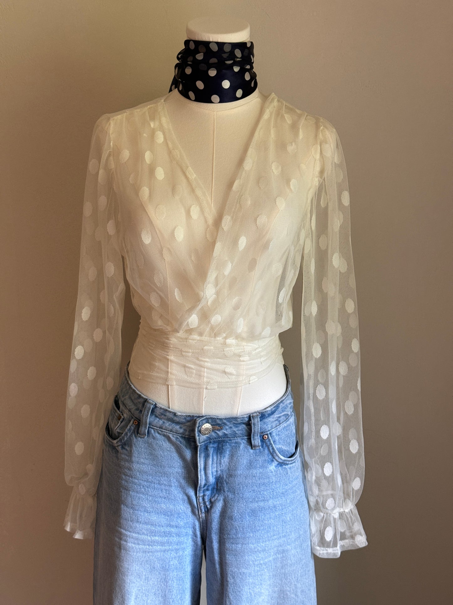 Ember polka dot long sleeve
