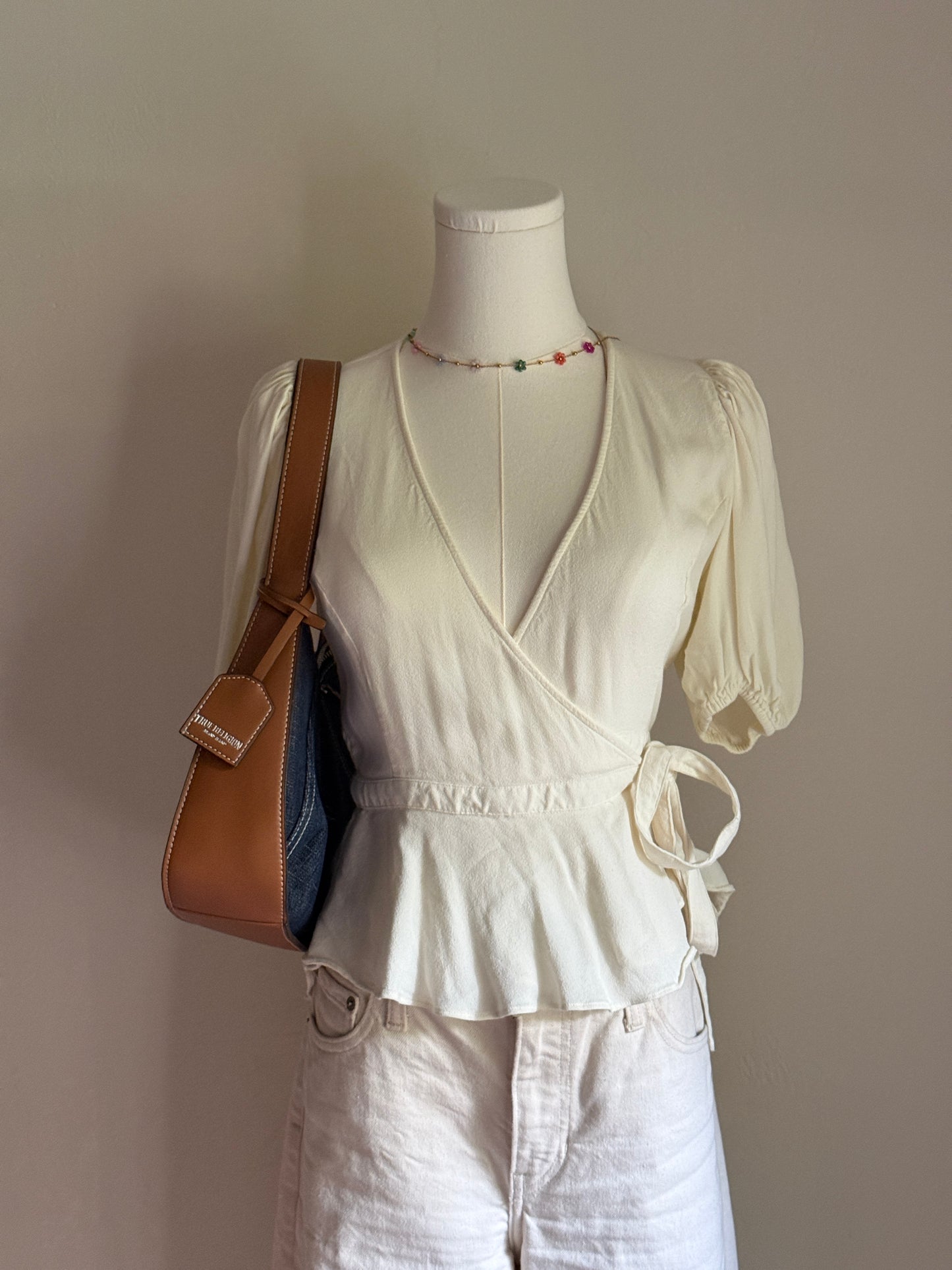 Sunday best wrap around top