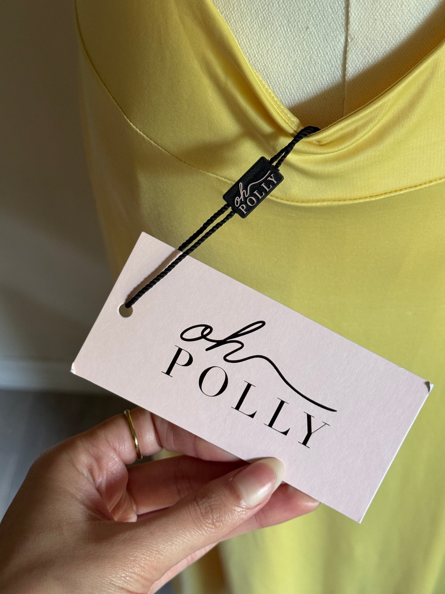 Oh Polly butter yellow dress