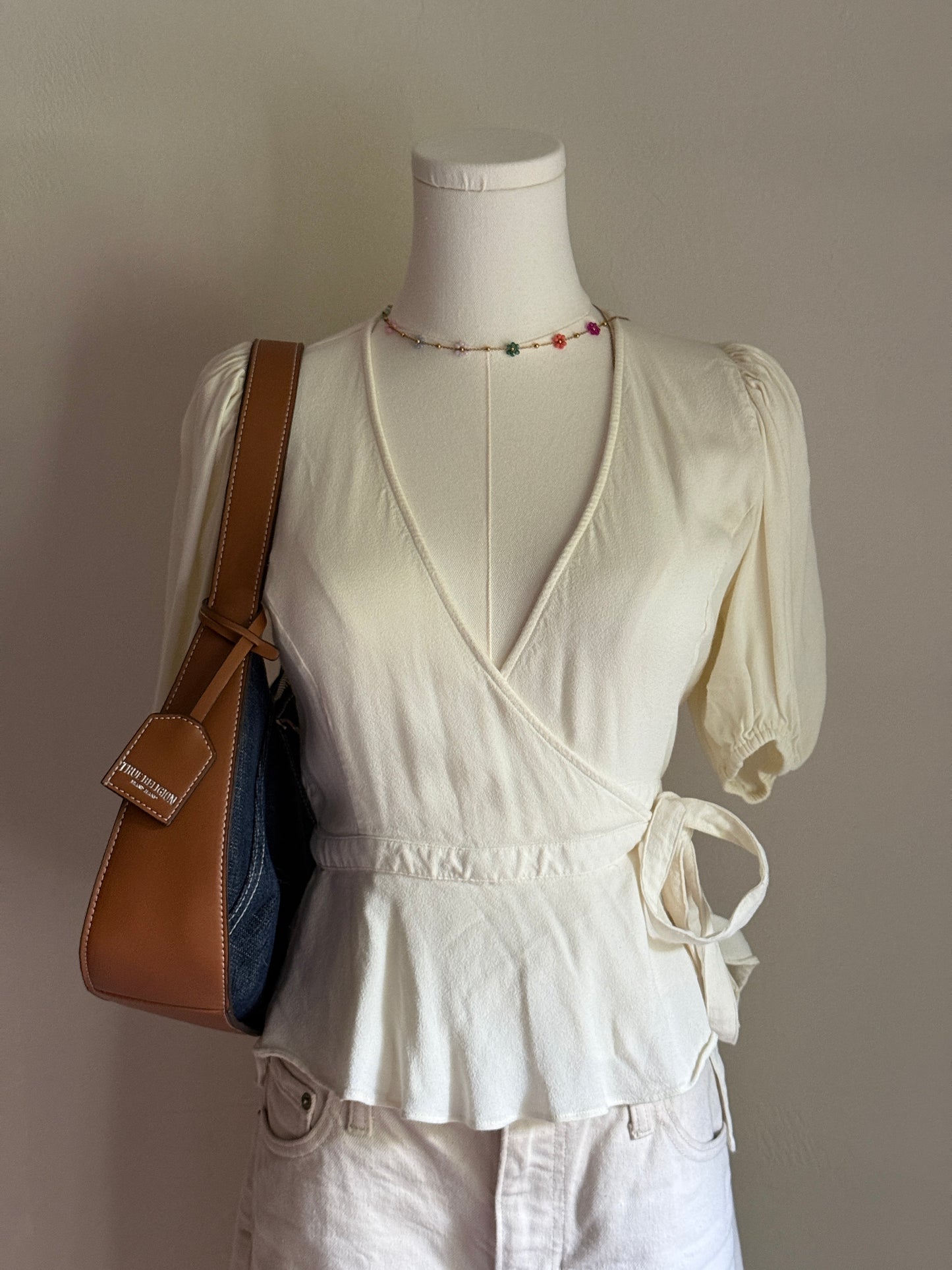 Sunday best wrap around top