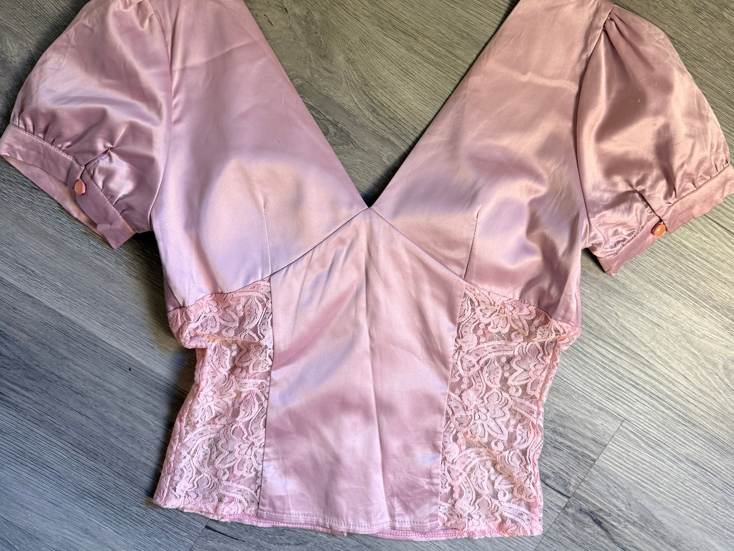 Satin Pink top