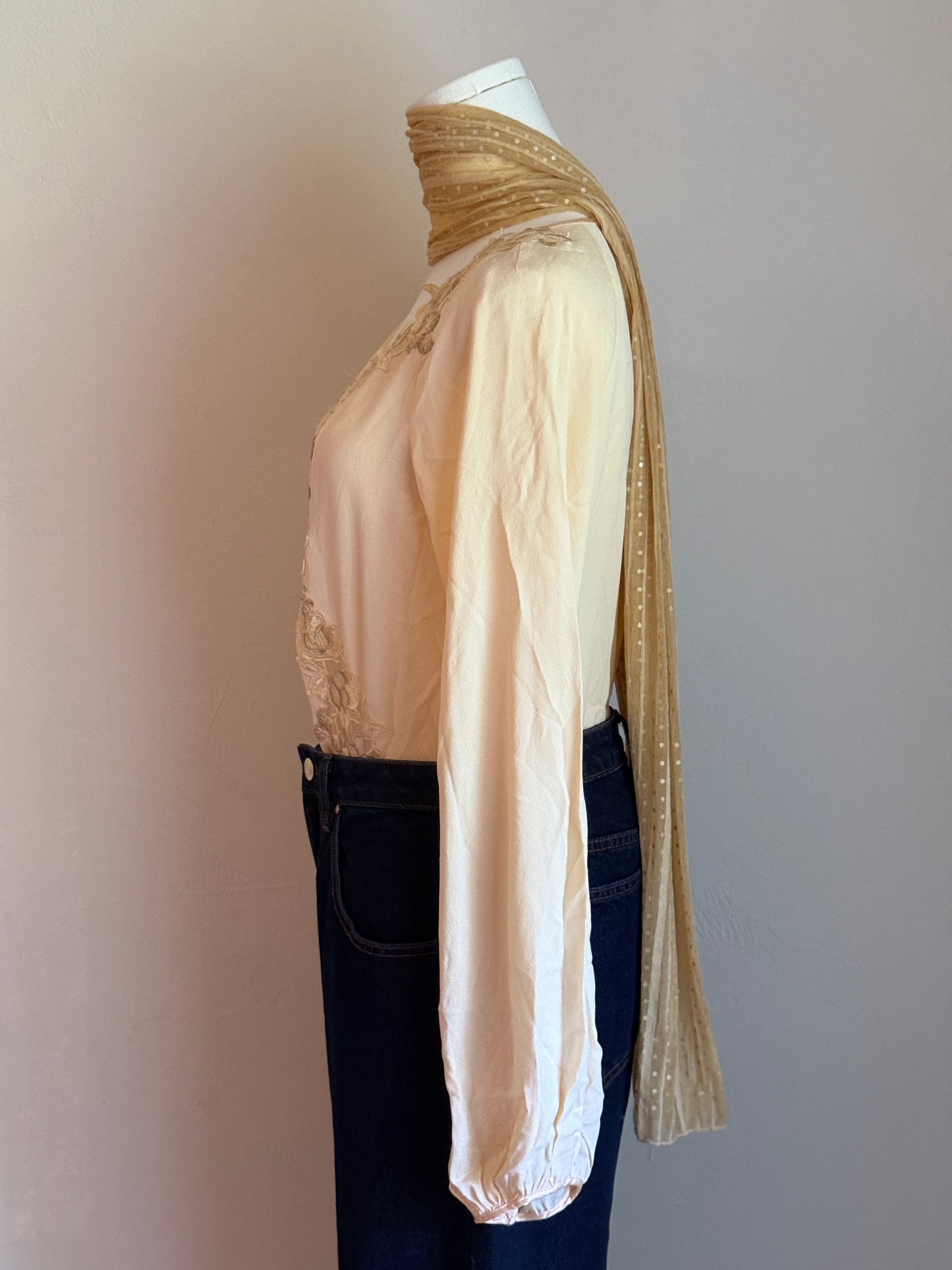 Silk La Perla top