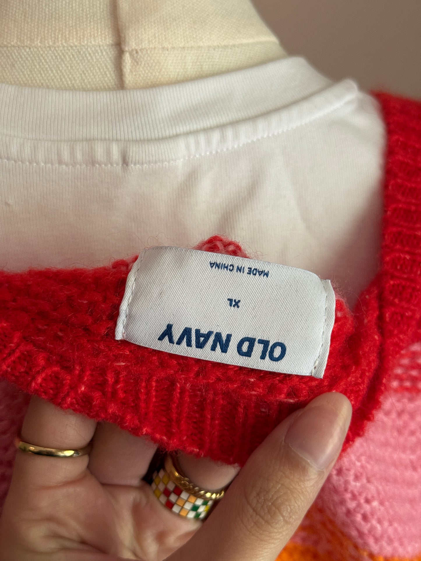 Old Navy rainbow sweater