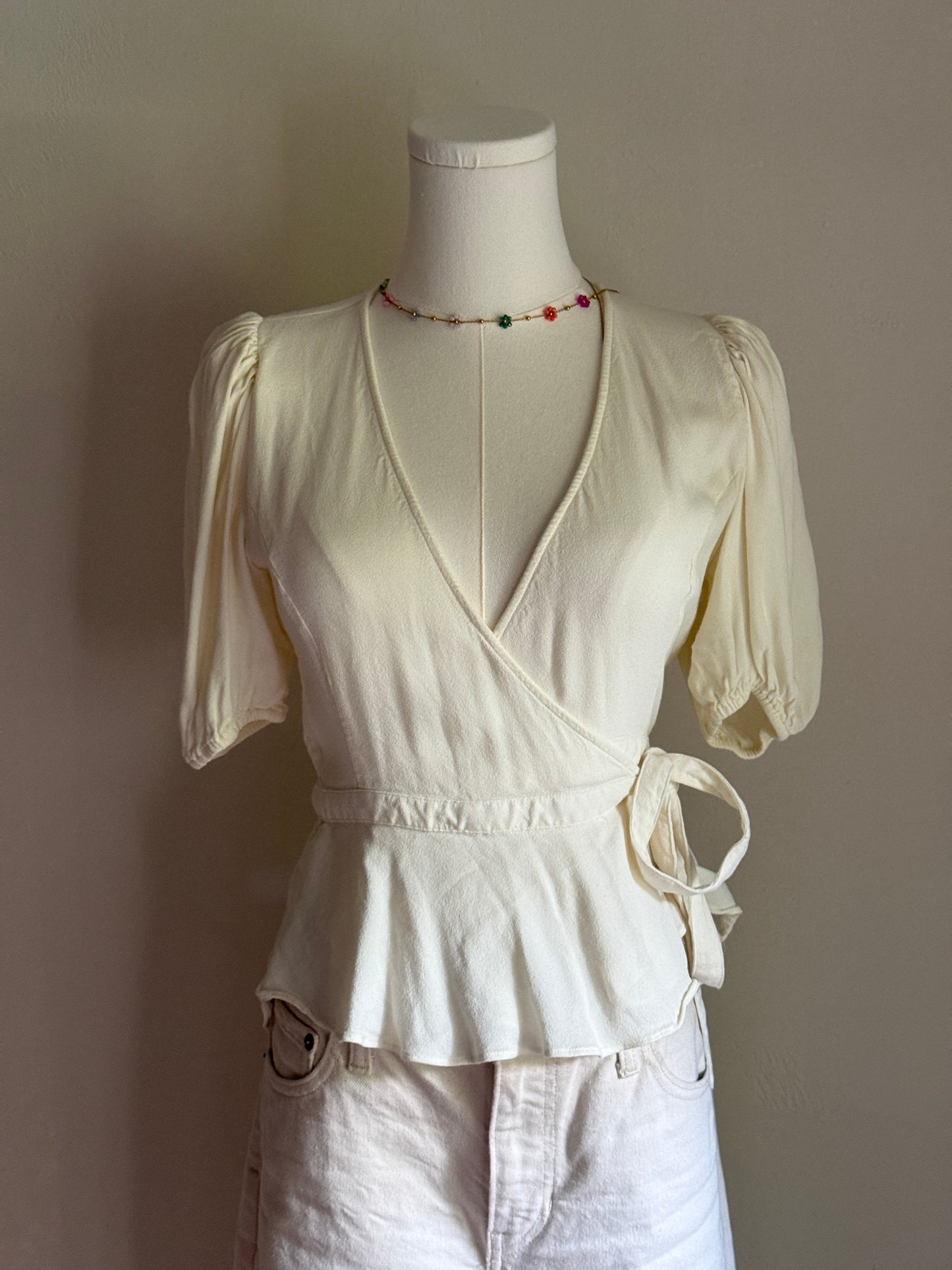 Sunday best wrap around top