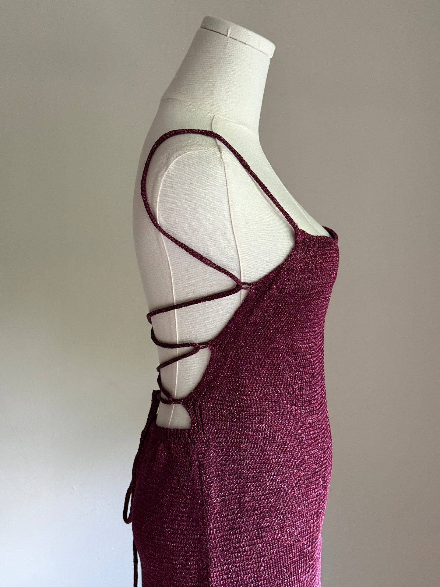 MNGO backless mini dress