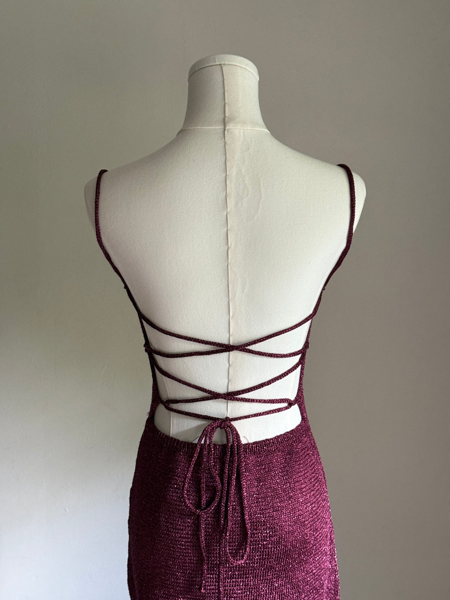 MNGO backless mini dress
