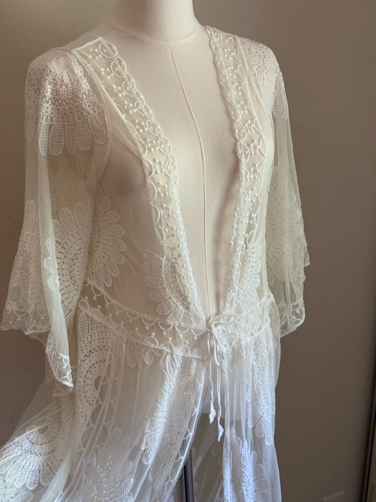 White beach cover up