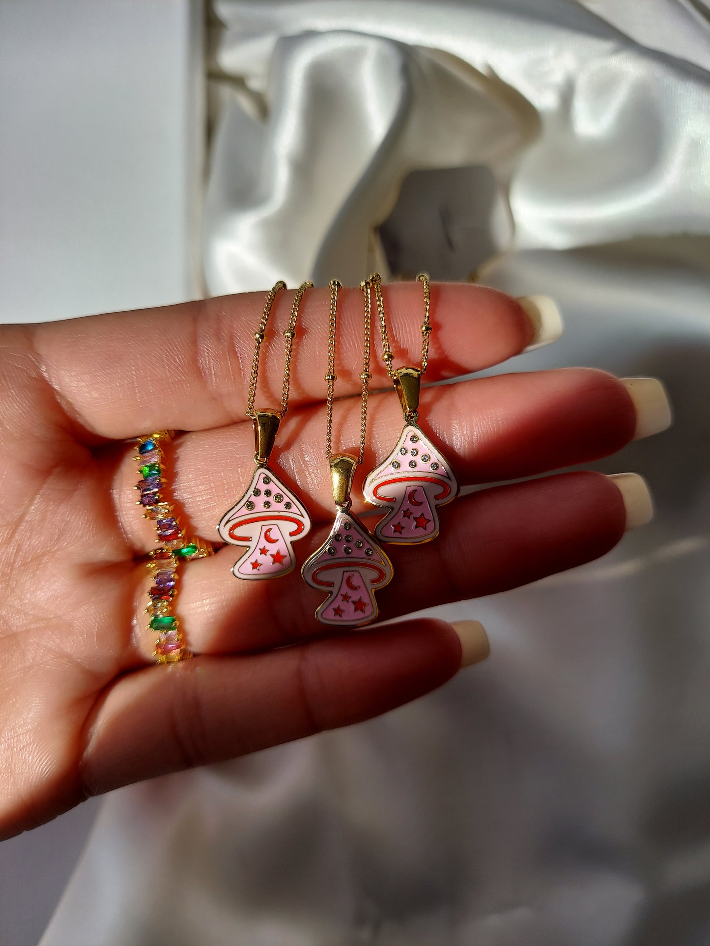 Mushroom Baby Necklace